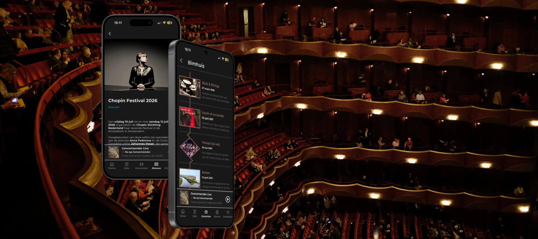 Radiostation Concertzender lanceert vernieuwde app