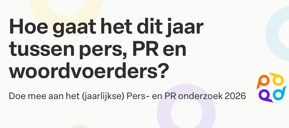 Grote Pers & PR Onderzoek 2026 van start