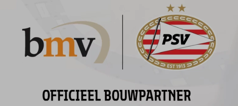 Bouwonderneming BMV wordt 10 jaar sponsor en bouwpartner van PSV